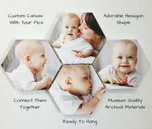 Load image into Gallery viewer, Hexagon Personalized Gallery Wrapped Canvas Prints