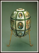 Load image into Gallery viewer, Faberge 15th Anniversary Egg Art Print In a Simple Black Metal Frame