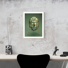 Load image into Gallery viewer, Faberge 15th Anniversary Egg Art Print Hanging Above a Desk