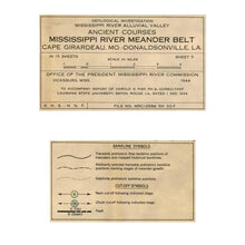 Load image into Gallery viewer, Harold Fisk Sheet 6 Mississippi River Map Inset