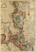 Load image into Gallery viewer, Harold Fisk Mississippi River Map Art Print Sheet 13