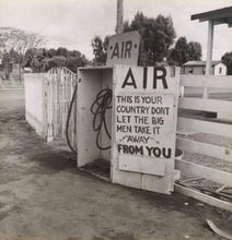 Load image into Gallery viewer, Dorothea Lange Kern County CA Gas Station AIR Sign