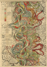 Load image into Gallery viewer, Harold Fisk Mississippi River Map Sheet 7

