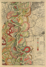 Load image into Gallery viewer, Harold Fisk Mississippi River Map Print Sheet 3