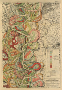 Harold Fisk Mississippi River Map Print Sheet 3