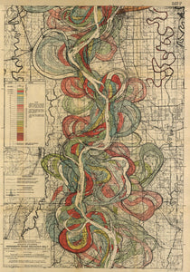 Harold Fisk Mississippi River Map Sheet 9