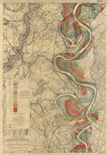 Load image into Gallery viewer, Harold Fisk Mississippi River Map Print Sheet 14
