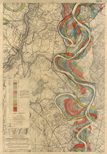 Load image into Gallery viewer, Harold Fisk Mississippi River Map Print Sheet 14