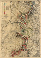 Load image into Gallery viewer, Harold Fisk Mississippi River Map Sheet 15
