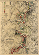 Load image into Gallery viewer, Harold Fisk Mississippi River Map Sheet 15