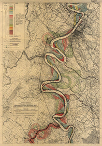 Harold Fisk Mississippi River Map Sheet 15