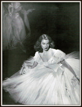 Load image into Gallery viewer, Vivien Leigh Waterloo Bridge Publicity Photo Print in a Simple Black Metal Frame