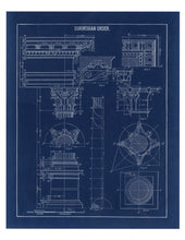 Load image into Gallery viewer, Corinthian Column Blueprint Architectural Drawing