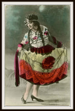 Load image into Gallery viewer, Spanish Dancer Art Print In A Simple Black Metal Frame