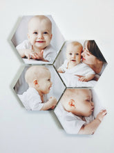 Load image into Gallery viewer, Hexagon Shaped Personalized Canvas Gallery Wrapped Prints