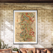 Load image into Gallery viewer, Harold Fisk Mississippi River Map Print Sheet 7
