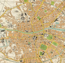 Load image into Gallery viewer, Bacon&#39;s Plan of Dublin Ireland &amp; Suburbs Map Print Closeup
