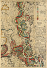 Load image into Gallery viewer, Harold Fisk Mississippi River Map Art Print Sheet 13
