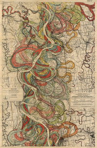 Harold Fisk Mississippi River Map Print Sheet 8