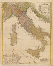 Load image into Gallery viewer, Vintage Italy Map Print From 1790
