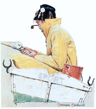 Load image into Gallery viewer, Norman Rockwell Sport Fishing Print
