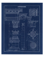 Load image into Gallery viewer, Corinthian Column Blueprint Architectural Drawing
