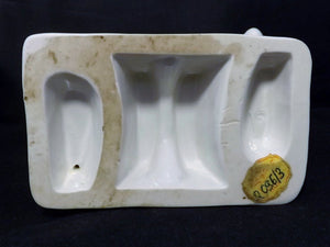 Vintage Signed Bisque Cacciapuoti Porcelain Gemini Collectible Figurine Bottom View