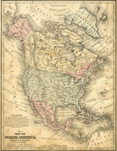 Load image into Gallery viewer, Mitchell&#39;s No. 4 Map of North America, School &amp; Family Geography Print
