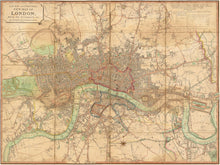 Load image into Gallery viewer, 1813 London Map Print
